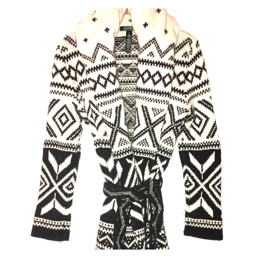 Ralph Lauren belted sweater